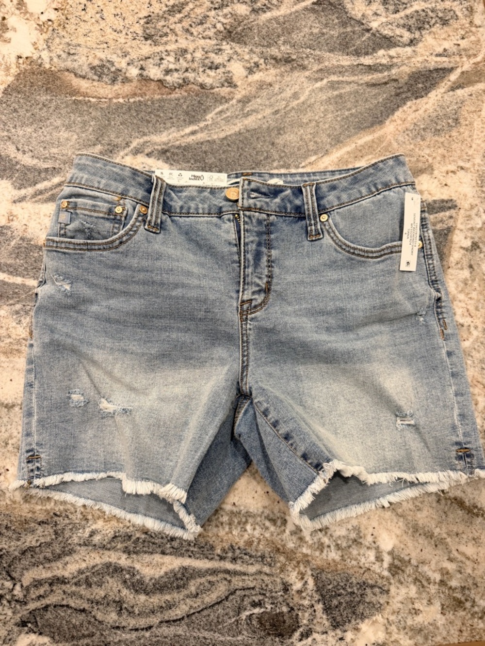 Seven7 Light Wash Denim Jean Shorts